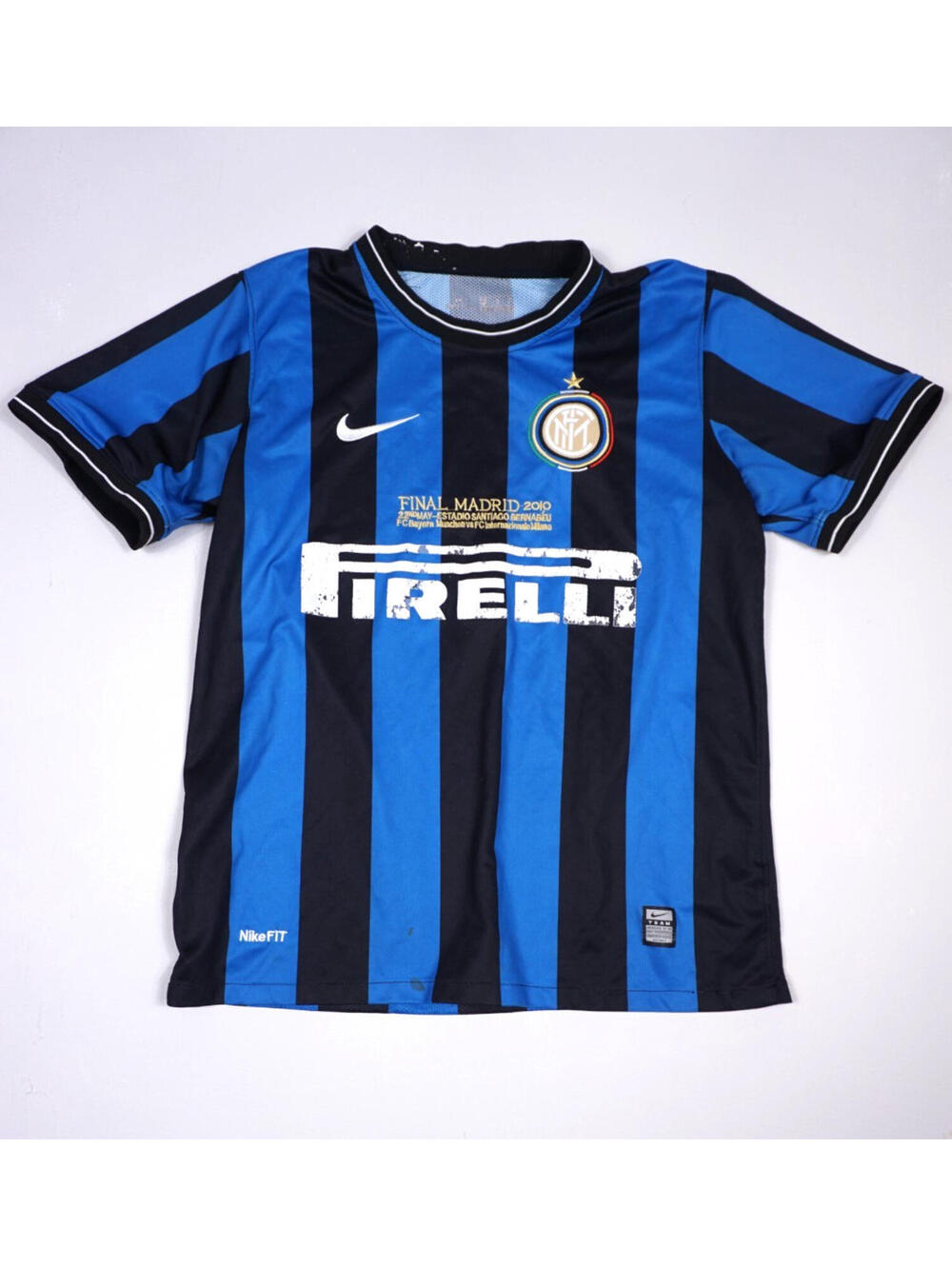 Nike Inter Milan UEFA Champions League Final Madrid 2010 Jersey Medium Mens